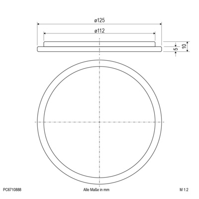 EVN Lichttechnik Glas klar, für PC67101202 PC6710888