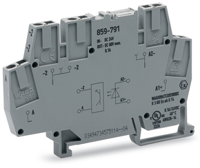 WAGO GmbH & Co. KG Optokoppler -Klemme grau 859-791