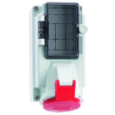 Bals Elektrotech. Wandsteckdose abgesichert 16A 4p 400V 6h IP44 156