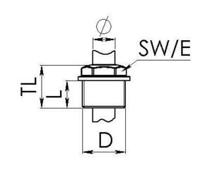 Wiska Würgenippel geschlossen EMN 20 RAL7035