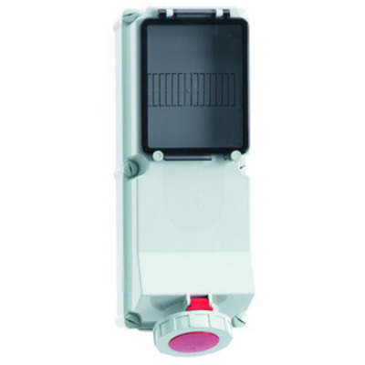 Bals Elektrotech. Wandsteckdose abgesichert 63A 4p 400V 6h IP67 1580