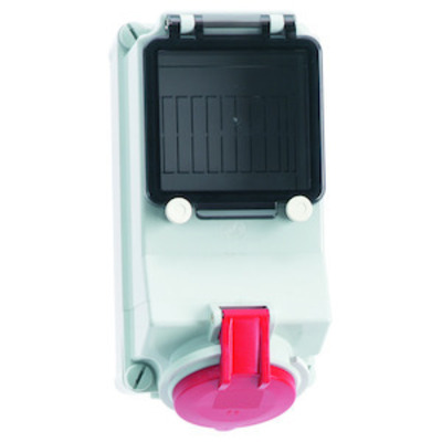 Bals Elektrotech. Wandsteckdose abgesichert 32A 5p 400V 6h IP44 1585