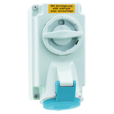 Bals Elektrotech. Wandsteckdose abschaltbar verriegelt 16A 4p 2 1641