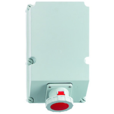 Bals Elektrotech. Wandsteckdose abschaltbar verriegelt 125A 5p 1676
