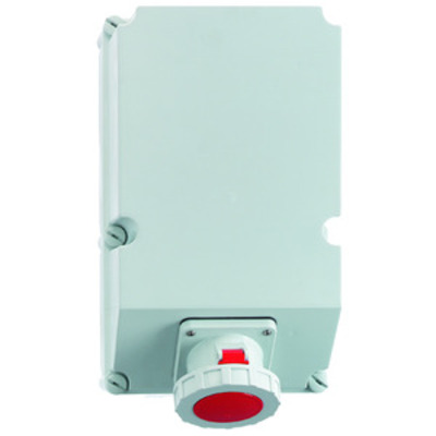 Bals Elektrotech. Wandsteckdose abschaltbar verriegelt 125A 5p 1676