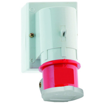 Bals Elektrotech. Wand-Gerätestecker 16A 4p 400V 6h IP44 2465