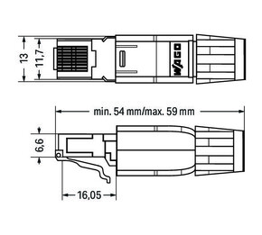 WAGO GmbH & Co. KG Ethernet-Stecker RJ45 IP20 750-975