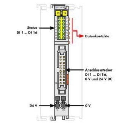 WAGO GmbH & Co. KG Digital Eingangsklemme 16-Kanal DC24V 3.0ms 750-1400