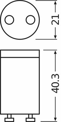Osram LAMPE Starter (VE2) f.LED-Leuchtstoffla. LED-T8-STARTER (VE2)