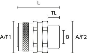 HellermannTyton Verschraubung si PCS32-SM-M32