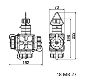 Bals Elektrotech. Schutzkontakt-Kupplung 16A 3p 230V IP68 7432
