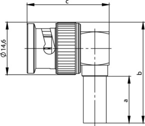 Telegärtner BNC Kabelwinkelstecker 100023304