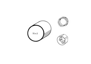 Somfy Adapter LS/LT 60 70x1,5/2,0 9701129