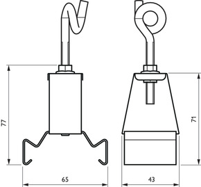 Philips Lighting Abhänger Maxos fusion LL500Z CB-CH WH