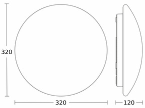 Steinel Sensor-LED-Innenleuchte 320 x 110 mm 3000k RS PRO P2-R S EM WW