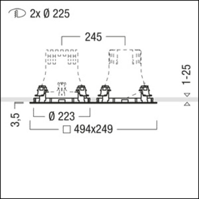 Zumtobel Group Installationsrahmen CAR EVO L #60800832