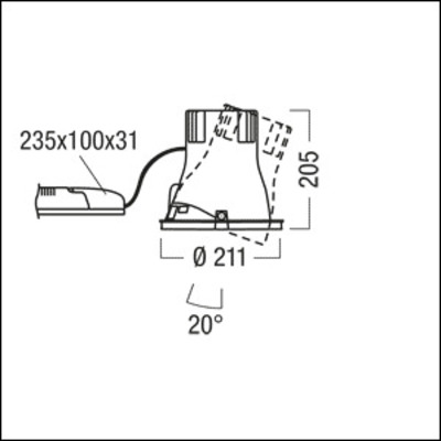 Zumtobel Group LED-Decken-Einbauleuchte 4000K CAR EVO L #60817751