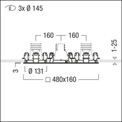 Zumtobel Group Installationsrahmen CAR EVO M #60800836