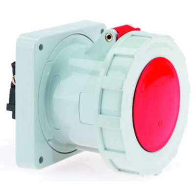 Bals Elektrotech. Anbausteckdose gerade 125A 4p 400V 6h IP67 13435