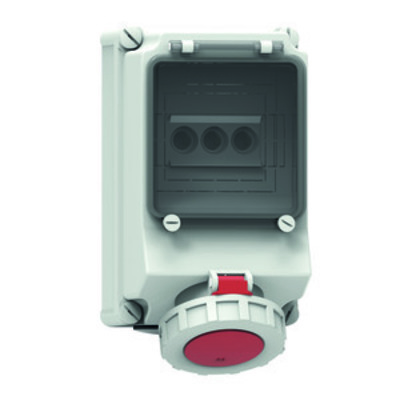 Bals Elektrotech. Wandsteckdose abgesichert 63A 5p 400V 6h IP67 15013