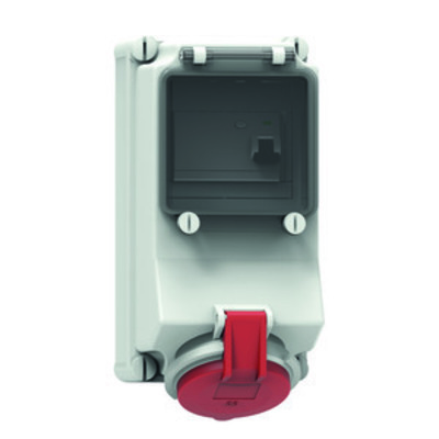 Bals Elektrotech. Wandsteckdose abgesichert 32A 5p 400V 6h IP44 15077