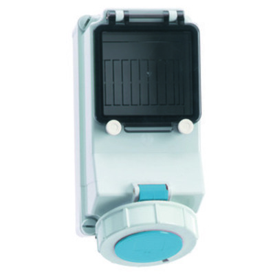 Bals Elektrotech. Wandsteckdose abgesichert 32A 3p 230V 6h IP67 15352