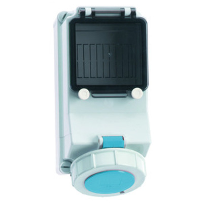 Bals Elektrotech. Wandsteckdose abgesichert 32A 3p 230V 6h IP67 15352