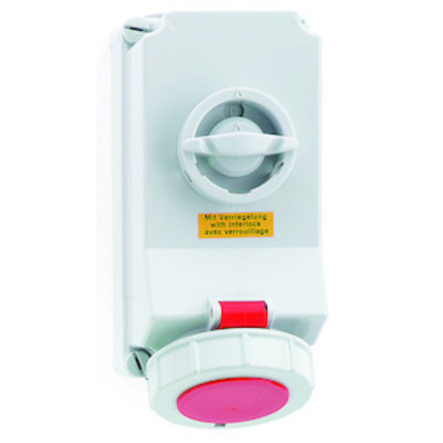 Bals Elektrotech. Wandsteckdose abschaltbar verriegelt 16A 5p 4 16041