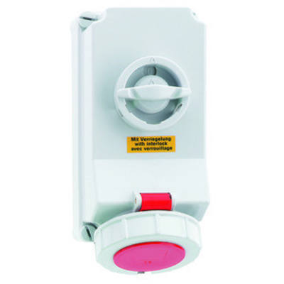 Bals Elektrotech. Wandsteckdose abschaltbar verriegelt 16A 5p 4 16041