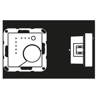 Jung KNX Stetigregler schwarz mit int.Busankoppler A 2178 SW