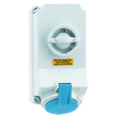 Bals Elektrotech. Wandsteckdose abschaltbar verriegelt 16A 4p 2 16058