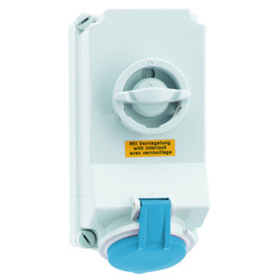 Bals Elektrotech. Wandsteckdose abschaltbar verriegelt 16A 4p 2 16058
