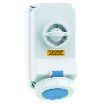 Bals Elektrotech. Wandsteckdose abschaltbar verriegelt 16A 4p 2 16059