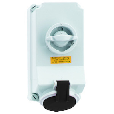 Bals Elektrotech. Wandsteckdose abschaltbar verriegelt 32A 4p 5 16066