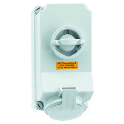 Bals Elektrotech. Wandsteckdose abschaltbar verriegelt 32A 3p 16450