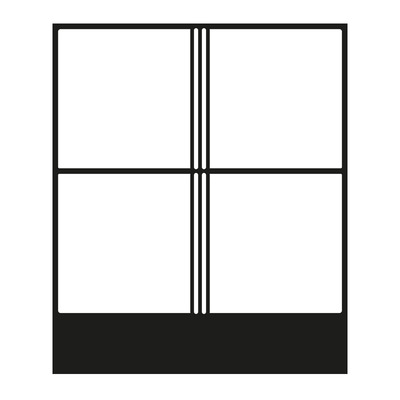 Jung Tastensatz 4-fach alpinweiß komplett A 404 TSA WW