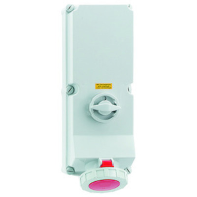 Bals Elektrotech. Wandsteckdose abschaltbar verriegelt 125A 4p 16621