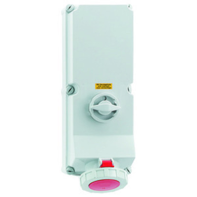 Bals Elektrotech. Wandsteckdose abschaltbar verriegelt 125A 4p 16621