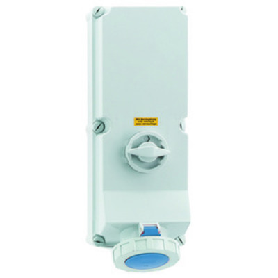 Bals Elektrotech. Wandsteckdose abschaltbar verriegelt 125A 4p 16930