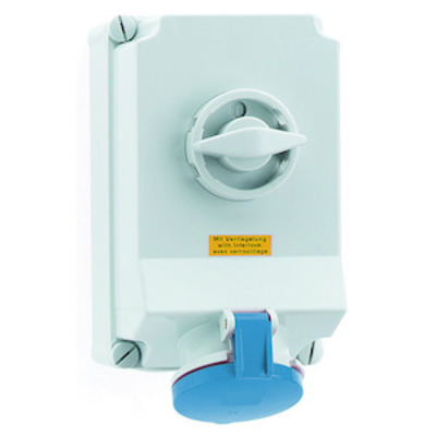 Bals Elektrotech. Wandsteckdose abschaltbar verriegelt 63A 4p 2 16933
