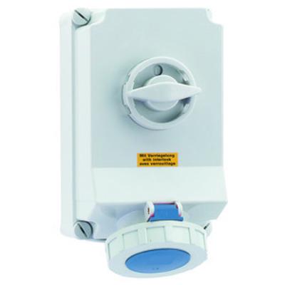 Bals Elektrotech. Wandsteckdose abschaltbar verriegelt 63A 4p 2 16934