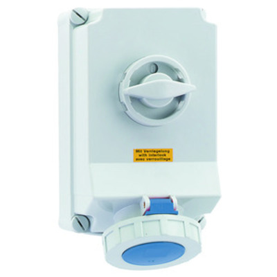 Bals Elektrotech. Wandsteckdose abschaltbar verriegelt 63A 4p 2 16934