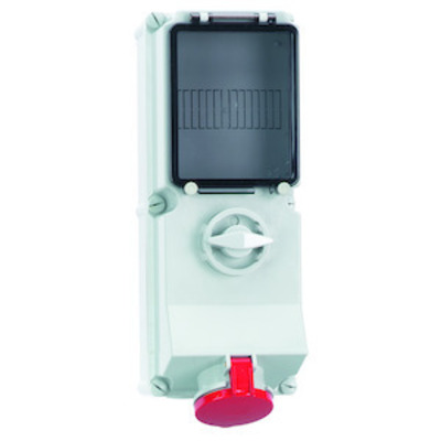 Bals Elektrotech. Wandsteckdose abschaltbar abgesichert 16A 4p 17055