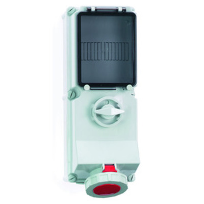 Bals Elektrotech. Wandsteckdose abschaltbar abgesichert 63A 5p 17066