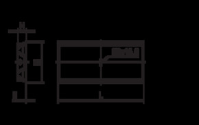 Ridi-Leuchten Einbauleuchte f. RIDI-Tube EBRE6-R2X115/30ND-SM