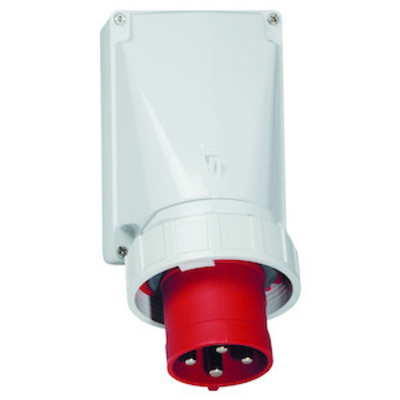 Bals Elektrotech. Wand-Gerätestecker 63A 4p 400V 6h IP67 24035