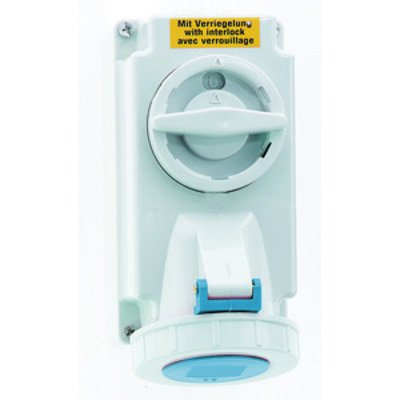 Bals Elektrotech. Wandsteckdose abschaltbar verriegelt 16A 3p 2 160048