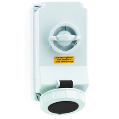 Bals Elektrotech. Wandsteckdose abschaltbar verriegelt 32A 4p 5 160179
