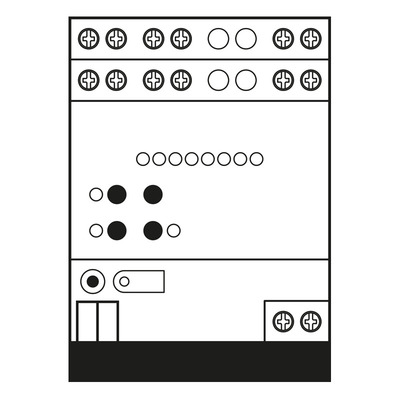 Jung KNX Jalousieaktor 4-fach DC 12-48V 2424 REGHE