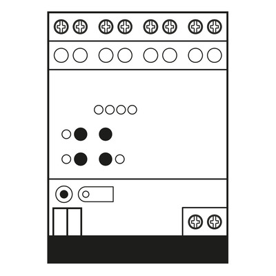 Jung KNX Jalousieaktor REG Gehäuse 4TE 2502 REGHE